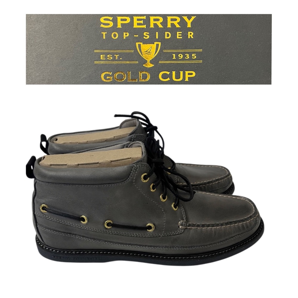 🤍NEW Sperry Men Chukka Boots
Gold Cup A/O Grey 11.5 M Top-Sider Ankle #STS10224